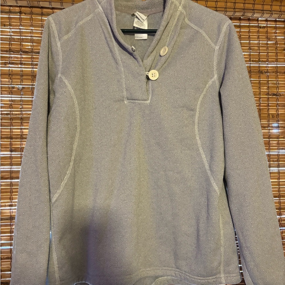 The North Face Gray Patterned Pullover - image 1